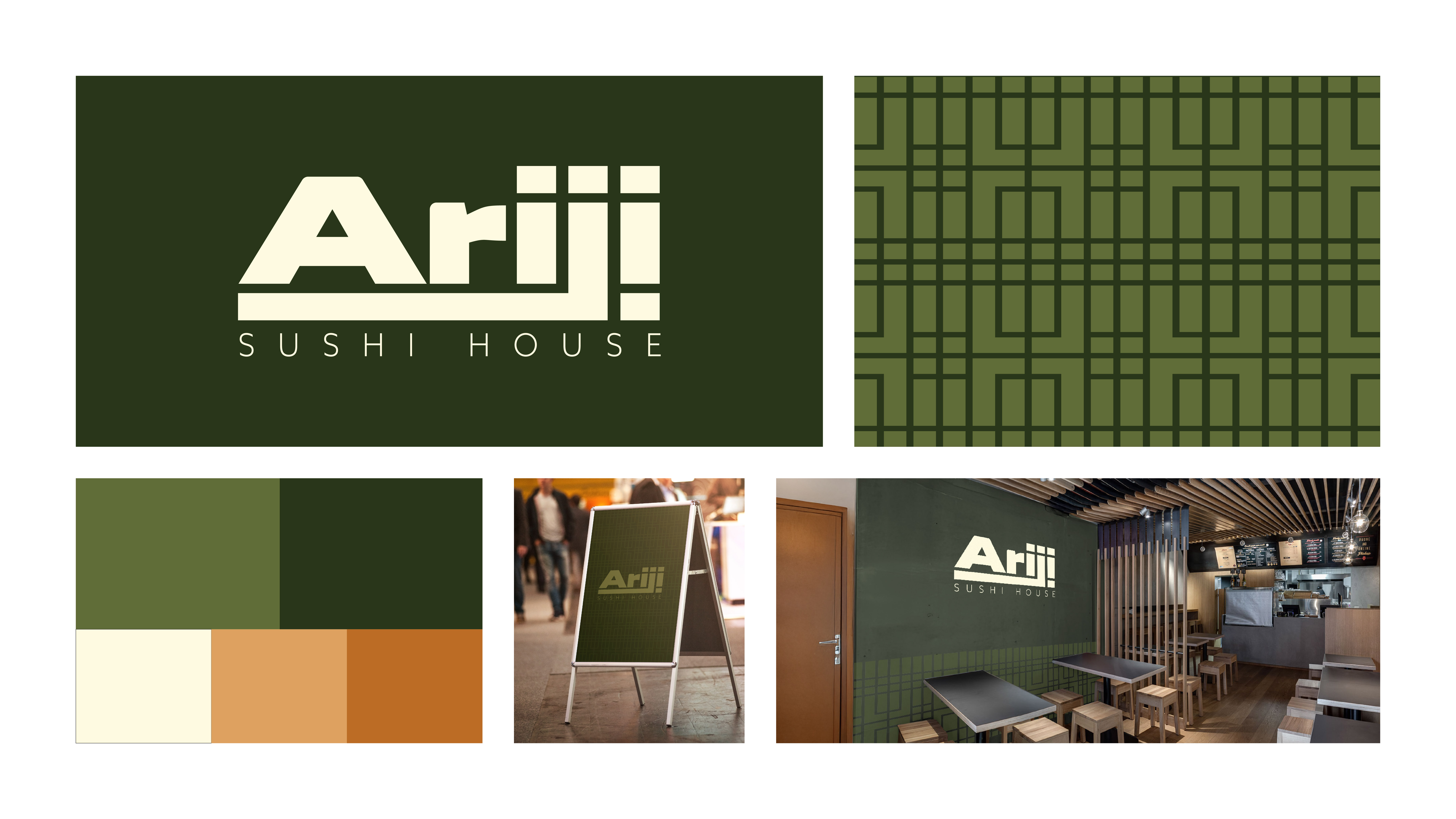 closer look at logo, pattern, color palette, and inside of store.
